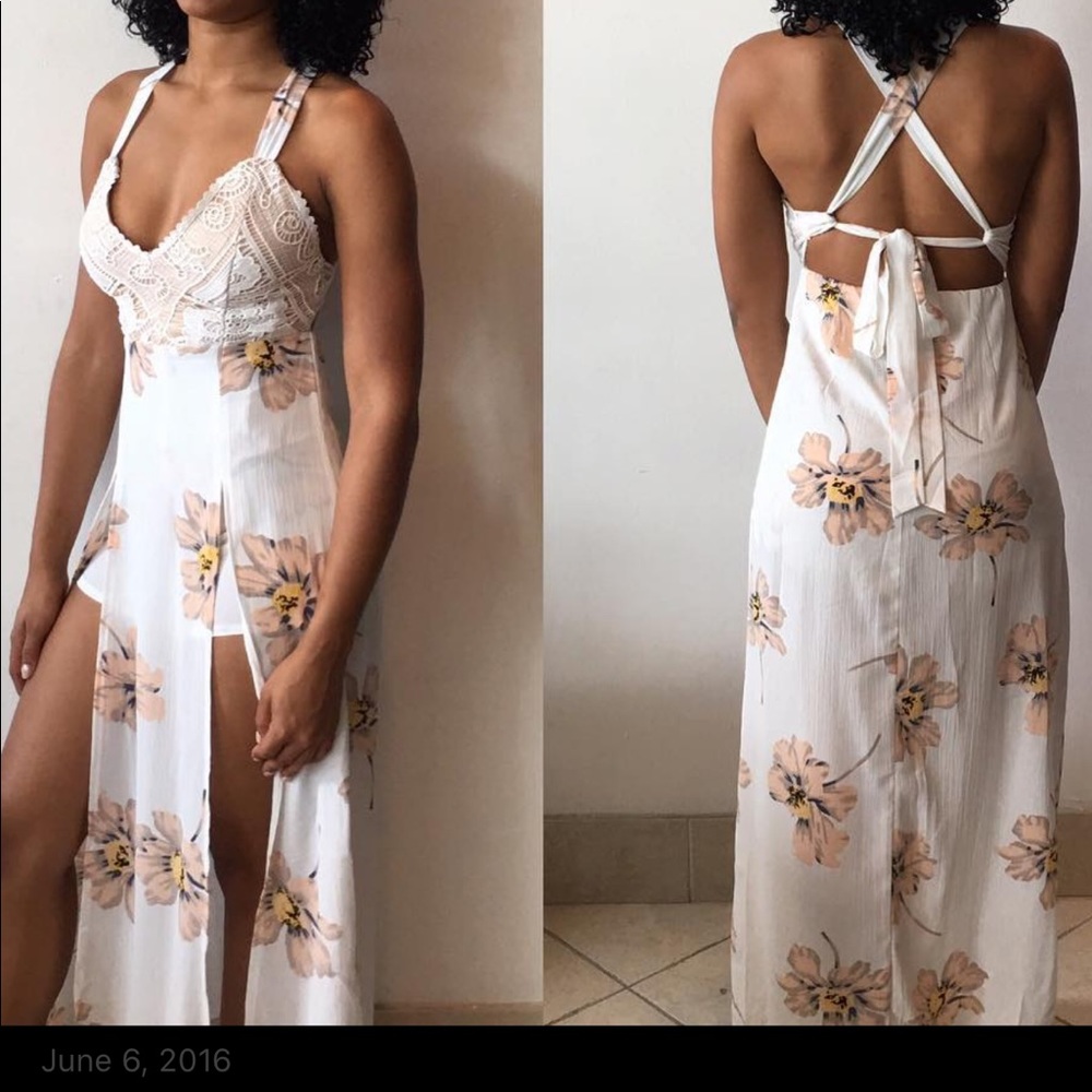 White flower dress